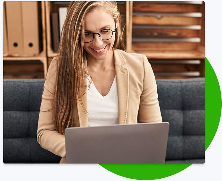 behavioral health provider on laptop
