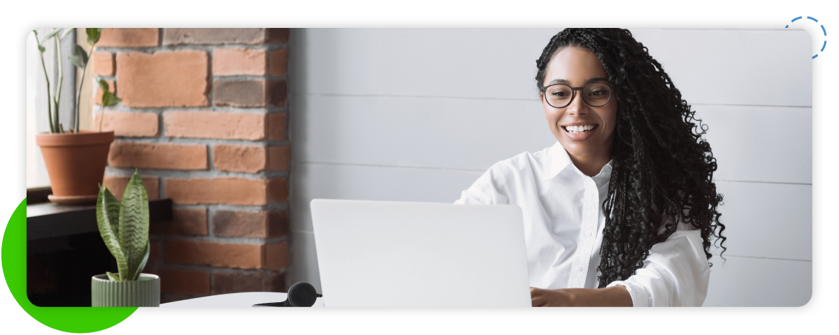 Behavioral health specialist on laptop